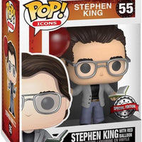 Pop Icons Stephen King 3.75 Inch Action Figure Exclusive - Stephen King with Red Balloon #55