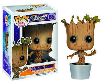 Pop Marvel 3.75 Inch Action Figure Guardians Of The Galaxy - Dancing Groot #65