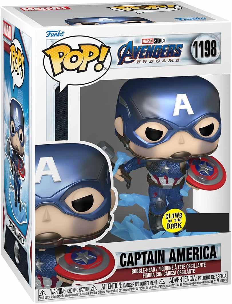 Pop Marvel Avengers Endgame 3.75 Inch Action Figure Exclusive - Captain America with Broken Shield & Mjolnir #1198