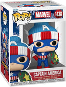 Pop Marvel 3.75 Inch Action Figure - Holiday Captain America #1438