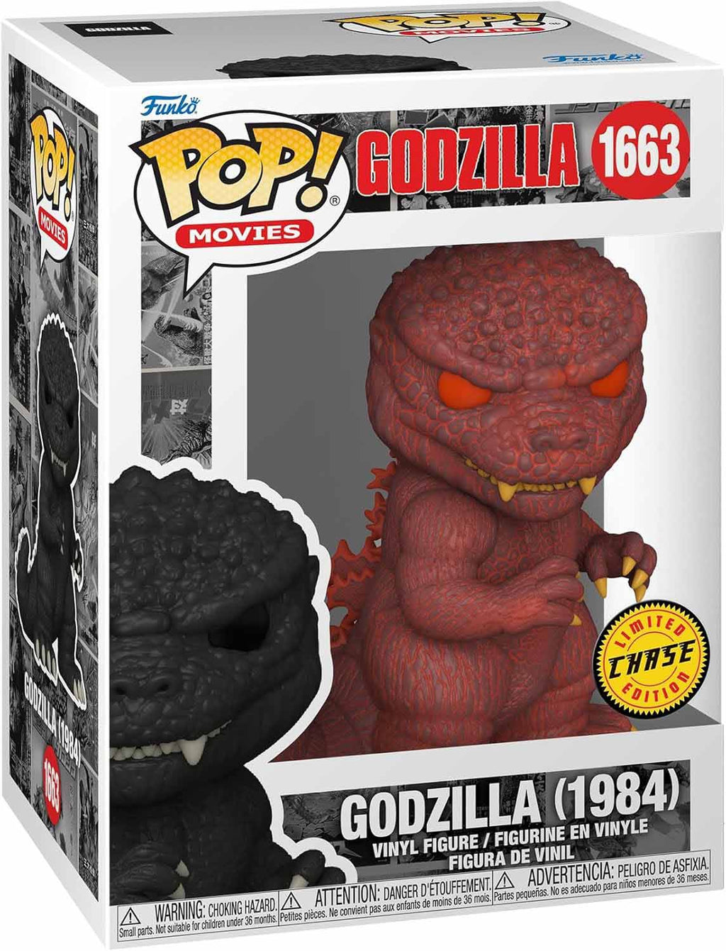 Pop Movies Godzilla 3.75 Inch Action Figure Exclusive - Godzilla 1984 #1663 Chase