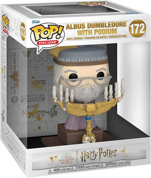 Pop Movies Harry Potter 3.75 Inch Action Figure Deluxe - Albus Dumbledore with Podium #172