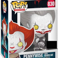 Pop Movies IT 3.75 Inch Action Figure Exclusive - Pennywise with Beaver Hat #830