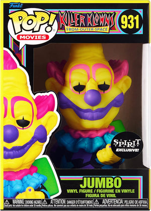 Pop Movies Killer Klowns from Outer Space 3.75 Inch Action Figure Exclusive - Black Light Jumbo #931