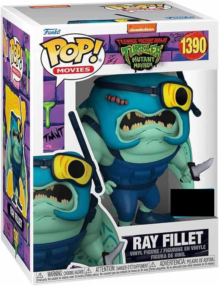 Pop Movies Teenamge Mutant Ninja Turtles 3.75 Inch Action Figure Exclusive  - Ray Fillet #1390