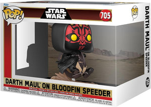 Pop Star Wars 3.75 Inch Action Figure Deluxe - Darth Maul on Bloodfin Speeder #705