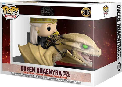 Pop Television House of The Dragon 3.75 Inch Action Figure Deluxe - Queen Rhaenyra with Syrax #305