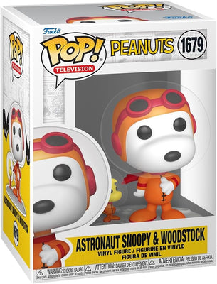 Pop Television Peanuts 3.75 Inch Action Figure - Astronaut Snoopy & Woodstock #1679