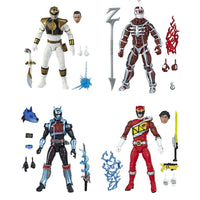 Power Rangers Lightning Collection 6 Inch Action Figure Series 1 - Set of 4 (White - Lord Zedd - Shadow - Dino Red)