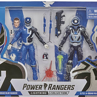 Power Rangers Lightning Collection 6 Inch Action Figure Wave 1 2-Pack - SPD A vs B Squad Blue Ranger