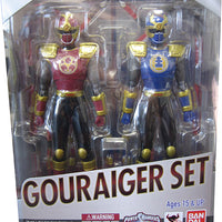 Power Rangers Ninja Storm 5 Inch Action Figure S.H.Figuarts Series - Crimson Thunder Ranger and Navy Thunder Ranger