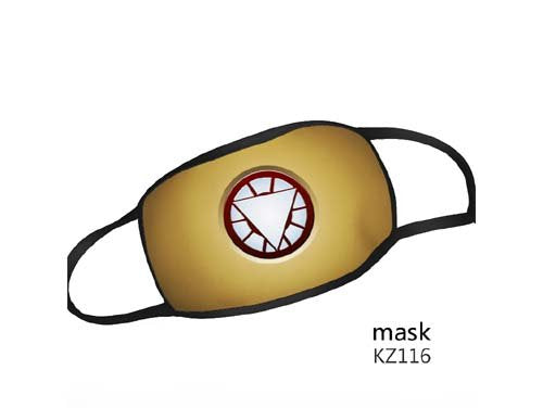 Reusable Washable Face Mask Marvel Comics Iron Man Adult Size Mask - Iron Man Chest Logo