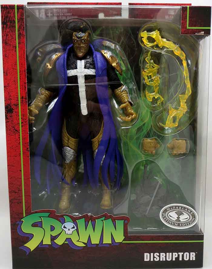 Spawn 7 Inch Action Figure Wave 6 Exclusive - Disruptor Purple Variant  Platinum