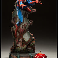 Spider-Man Collection 19 Inch Polystone Statue - Blue Costume Spider-Man J. Scott Campbell Sideshow