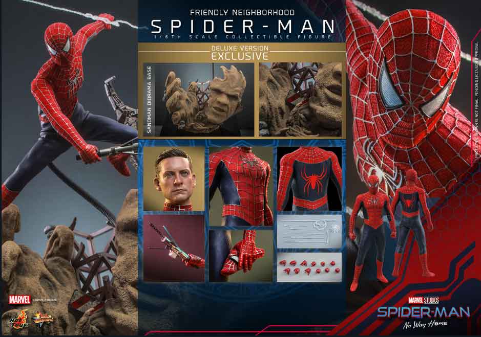 Spider-Man No Way Home 12 Inch Action Figure 1/6 Scale Deluxe - Friendly Neighborhood Spider-Man Hot Toys 9113702