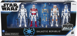 Star Wars Celebrate The Saga 3.75 Inch Action Figure Box Set - Galactic Republic Troopers 5 Pack