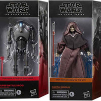 Star Wars The Black Series 6 Inch Action Figure (2024 Wave 3B) - Set of 2 (Darth Sidious - Super Battle Droid)