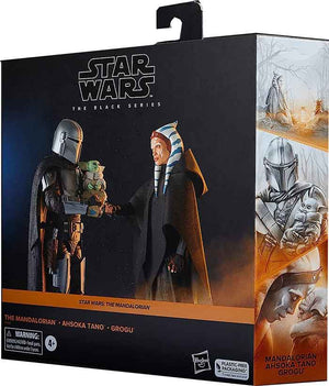 Star Wars The Black Series 6 Inch Action Figure 3-Pack Exclusive - The Mandalorian - Ahsoka Tano - Grogu