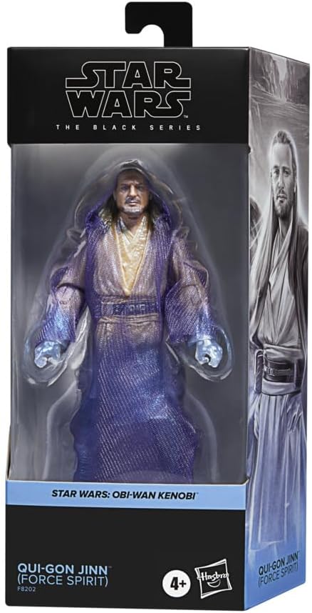 Star Wars The Black Series 6 Inch Action Figure Box Art Exclusive - Force Spirit Qui-Gon Jinn