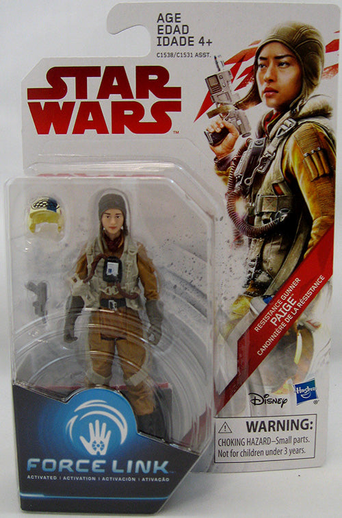 Star Wars The Last Redi 3.75 Inch Action Figure Force Link (2017 Wave 1 Teal) - Resistance Gunner Paige