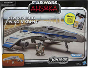 Star Wars The Vintage Collection 3.75 Inch Scale Vehicle Figure - New Republic E-Wing & KE4-N4