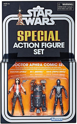 Star Wars 3.75 Inch Action Figure Vintage Series - Doctor Aphra Comic Set Exclusive (Shelf Wear Packaging)