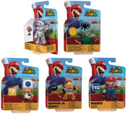 Super Mario World Of Nintendo 4 Inch Action Figure Wave 21 - Set of 5