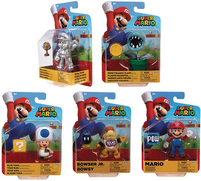 Super Mario World Of Nintendo 4 Inch Action Figure Wave 21 - Set of 5