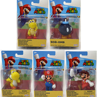 Super Mario World Of Nintendo 2 Inch Mini Figure Wave 26 - Set of 5