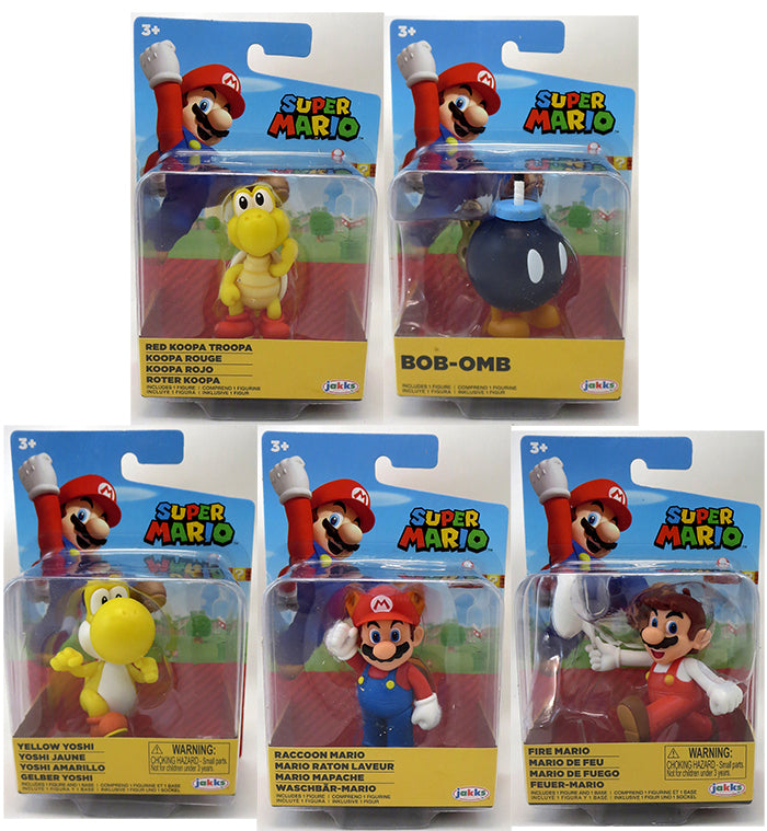 Super Mario World Of Nintendo 2 Inch Mini Figure Wave 26 - Set of 5