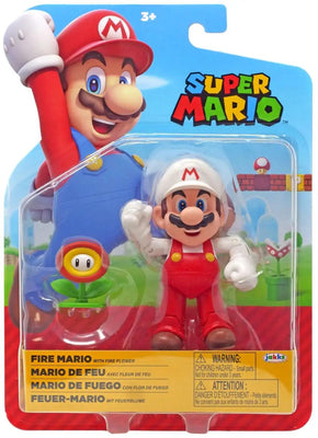 Super Mario World Of Nintendo 4 Inch Action Figure Wave 32 - Fire Mario