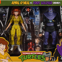 Teenage Mutant Ninja Turtles 7 Inch Action Figure 1980 Cartoon 2-Pack - April O'Neil & Foot Soldier