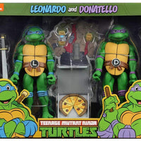 Teenage Mutant Ninja Turtles 7 Inch Action Figure 1980 Cartoon 2-Pack - Leonardo & Donatello