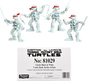 Teenage Mutant Ninja Turtles 4 Inch Action Figure 4-Pack Box Set - Ninja Turtles Black and White Comic Book Figures