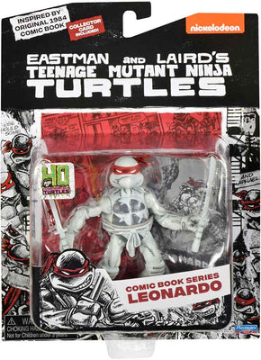 Teenage Mutant Ninja Turtles 4 Inch Action Figure B&W Comic Series - Leonardo