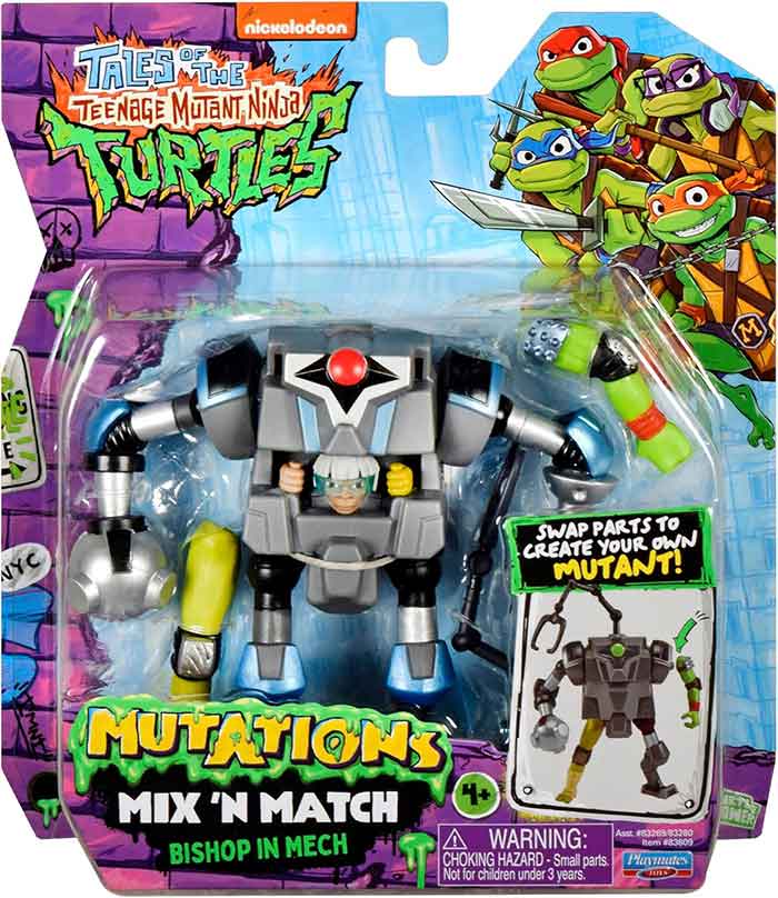 Teenage Mutant Ninja Turtles 4.5 Inch Action Figure Mix N Match Wave 1 - Bishop In Mech