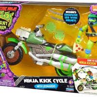 Teenage Mutant Ninja Turtles 5 Inch Scale Vehicle Figure Mutant Mayhem - Ninja Kick Cycle with Leonardo