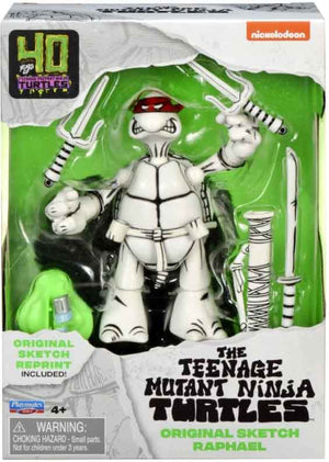 Teenage Mutant Ninja Turtles 4.5 Inch Action Figure Original Sketch - Raphael Black & White