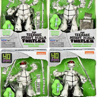 Teenage Mutant Ninja Turtles 4.5 Inch Action Figure Original Sketch - Set of 4 (Black & White)