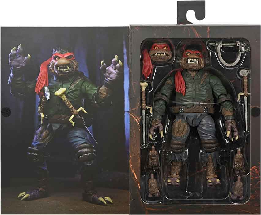 Teenage Mutant Ninja Turtles Universal Monsters 7 Inch Action Figure Ultimate - Raphael as The Wolfman