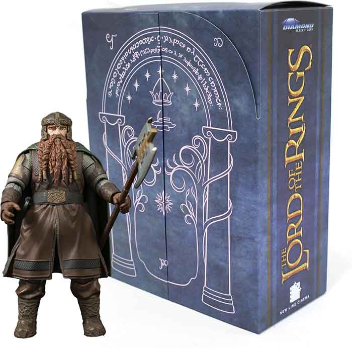 The Lord of the Rings 5 Inch Action Figure Select Exclusive - Gimli SDCC