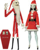 The Nightmare Before Christmas 15 Inch Action Figure Coffin Doll Set - Santa Jack & Sally