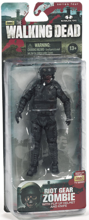 The Walking Dead 5 Inch Action Figure TV Series 4 - Riot Gear Zombie