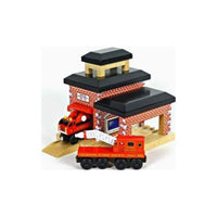 Thomas The Train 3 Inch Playset Wooden Railway - Fire Station