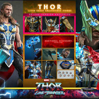 Thor Love and Thunder 12 Inch Action Figure 1/6 Scale Deluxe - Thor Hot Toys 9113092