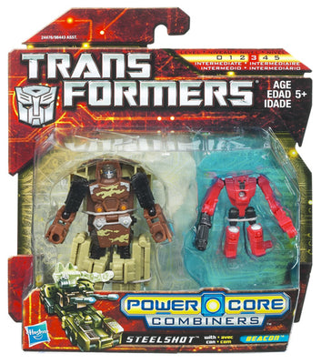 Transformers 6 Inch Action Figure 2-Pack Series (2010 Wave 3) - Steelshot with Beacon