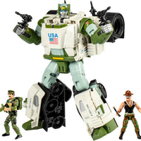 Transformers Generations Collaborative 3.75 Inch Scale Action Figure - Kup Triple T with Sgt Slaughter & Leatherneck