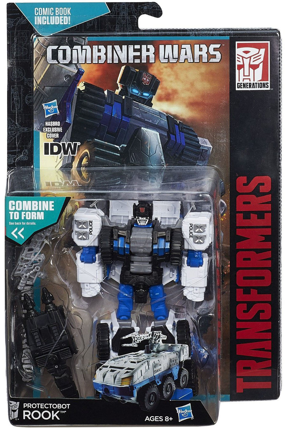 Transformers Generations Combiner Wars 6 Inch Action Figure Deluxe Class Wave 3 - Rook (Builds Defensor)