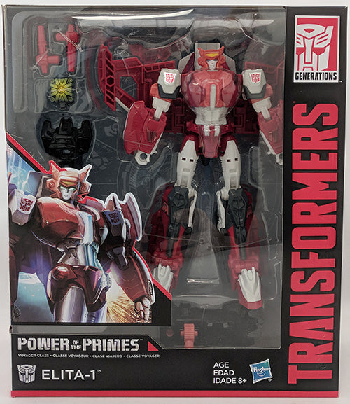 Transformers Generations Power Of The Primes 10 Inch Action Figure Voyager Class - Elita-1 (Sub-Standard Packaging)