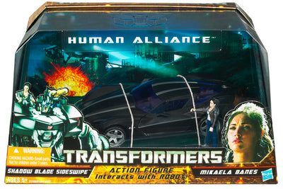 Transformers 6 Inch Action Figure Human Alliance (2010 Wave 2) - Sideswipe w/ Mikaela